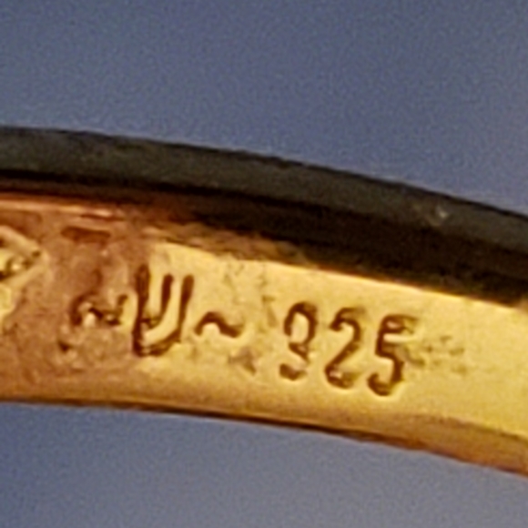 🌟Size 10 Ring White Cubic Zirconia 18K Gold Over Sterling Silver - Picture 7 of 9